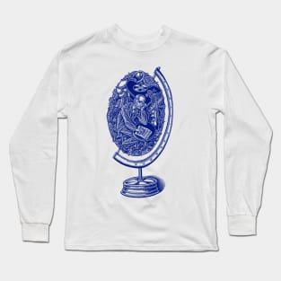 The World of Bela Bartok (blue) Long Sleeve T-Shirt